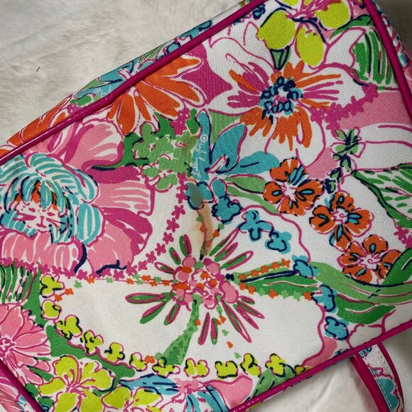 Lilly Pulitzer RARE Lunchbox Cooler Lunch Box Pink Floral - Picture 4 of 7